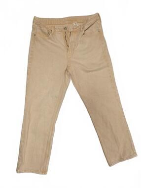 H&M Slim Straight Regular Fit Beige Jeans Size US 8
